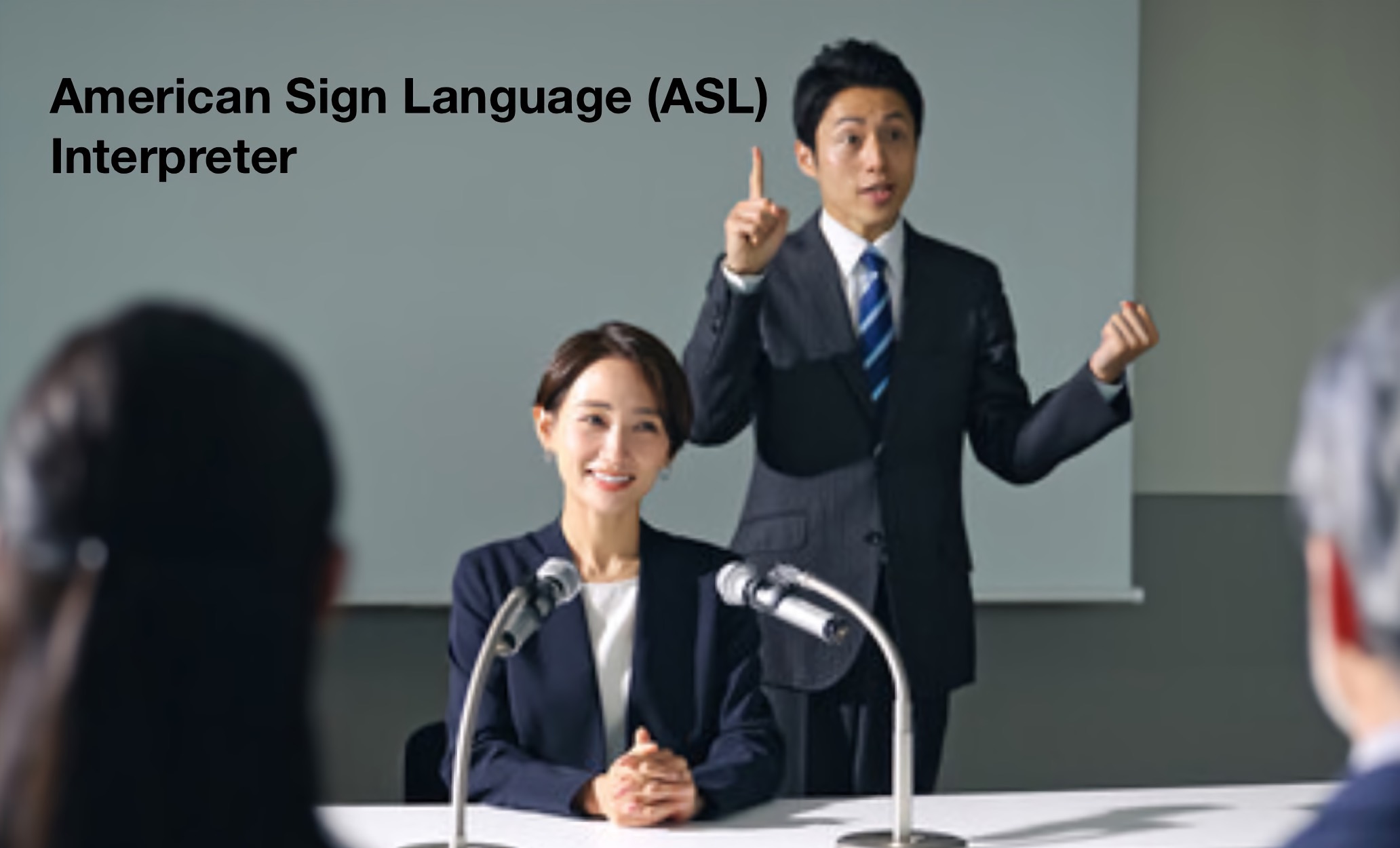 Enabling equitable participation in a group meeting through communication facilitated by an American Sign Language (ASL) interpreter